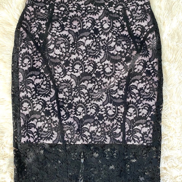 ROBERT RODRIGUEZ•Elsa black lace holiday party pencil skirt 6 NWT - Picture 4 of 8
